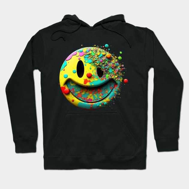 Pop Culture Smiley Face Hoodie by Alonesa